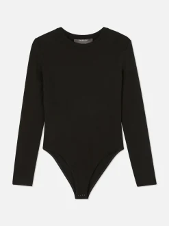 MULHER Primark Tops E T-Shirts^Body Canelado Manga Comprida