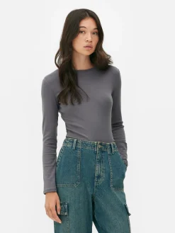 MULHER Primark Tops E T-Shirts^Body Canelado Toque Suave