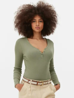 MULHER Primark Tops E T-Shirts^Body Gola Padre Manga Comprida