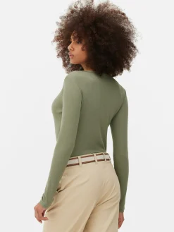 MULHER Primark Tops E T-Shirts^Body Gola Padre Manga Comprida