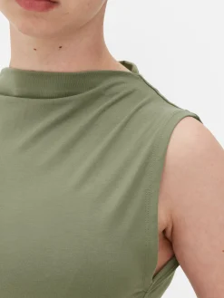 MULHER Primark Tops E T-Shirts^Body S/ Mangas Gola Subida