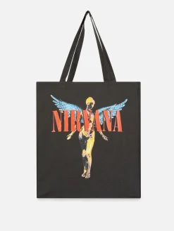 Primark Acessórios De Viagem^Bolsa Tote Lona Nirvana