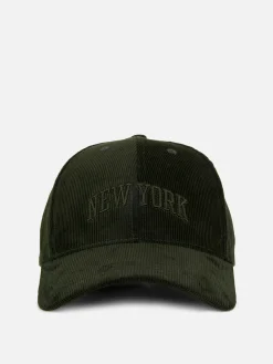 Primark Chapéus, Luvas E Cachecóis^Boné Beisebol Bombazina Bordado