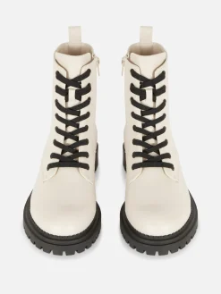 MULHER Primark Botas^Botas Estilo Motard Atacadores
