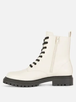 MULHER Primark Botas^Botas Estilo Motard Atacadores