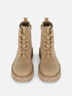 Primark Botas E Galochas^Botas Imitação Camurça Atacadores