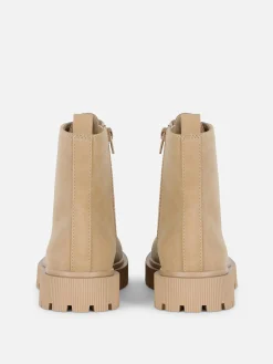 Primark Botas E Galochas^Botas Imitação Camurça Atacadores