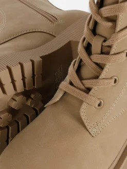 Primark Botas E Galochas^Botas Imitação Camurça Atacadores