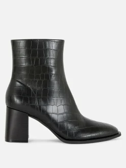 MULHER Primark Botas^Botas Salto Imitação Pele Efeito Crocodilo