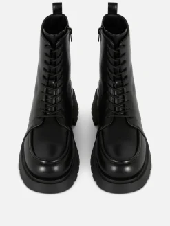 MULHER Primark Botas^Botins Atacadores Rebordo