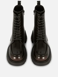 MULHER Primark Botas^Botins Atacadores Rebordo