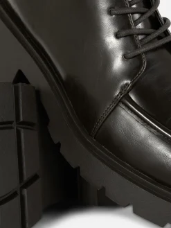 MULHER Primark Botas^Botins Atacadores Rebordo