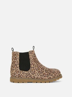 Primark Botas E Galochas^Botins Fecho Correr Leopardo