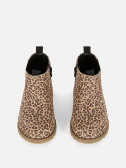 Primark Botas E Galochas^Botins Fecho Correr Leopardo