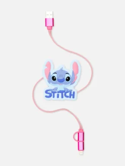 Primark Carregadores^Cabo USB Forma Disney Stitch