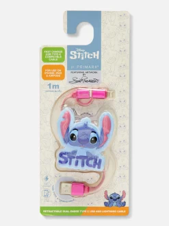 Primark Carregadores^Cabo USB Forma Disney Stitch