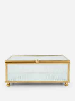 Primark Caixas E Cestos^Caixa Bijutaria Vidro Texturado