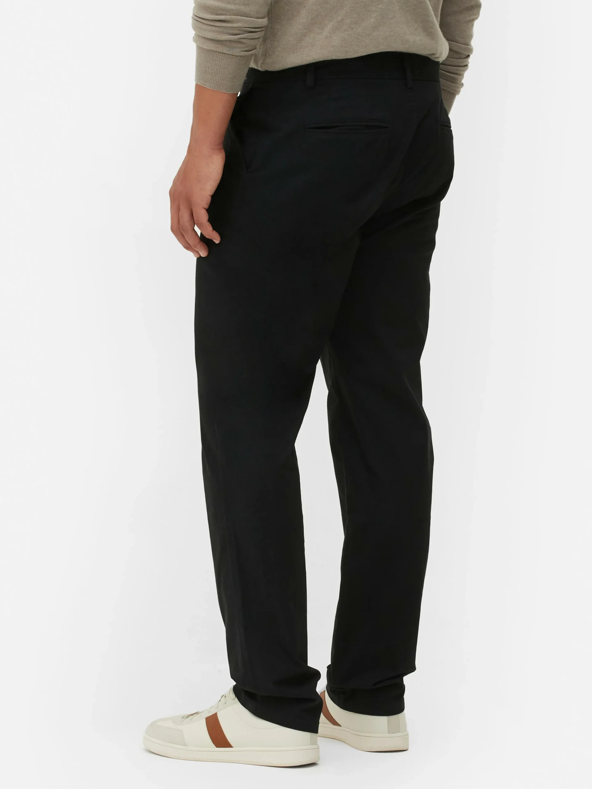 Primark Calças^Calças Chino Elásticas Corte Perna Direita