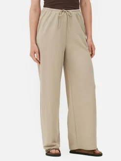 MULHER Primark Calças E Leggings^Calças Cordão Corte Perna Direita