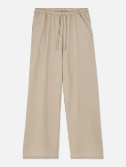 MULHER Primark Calças E Leggings^Calças Cordão Corte Perna Direita