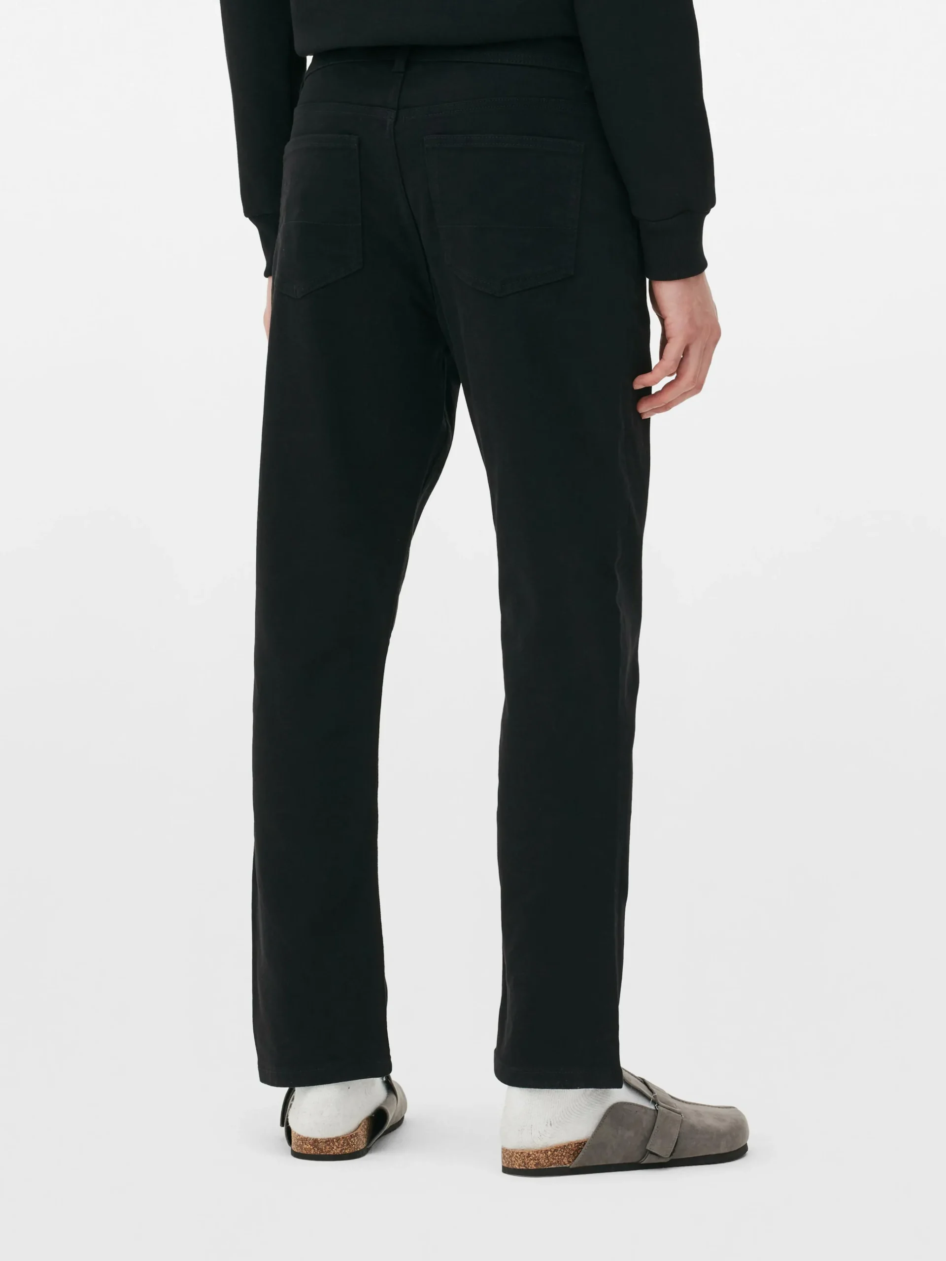 Primark Calças De Ganga^Calças De Ganga De Sarja Corte Direito