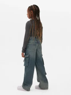 Primark Calças De Ganga^Calças Ganga Cargo Desgastadas