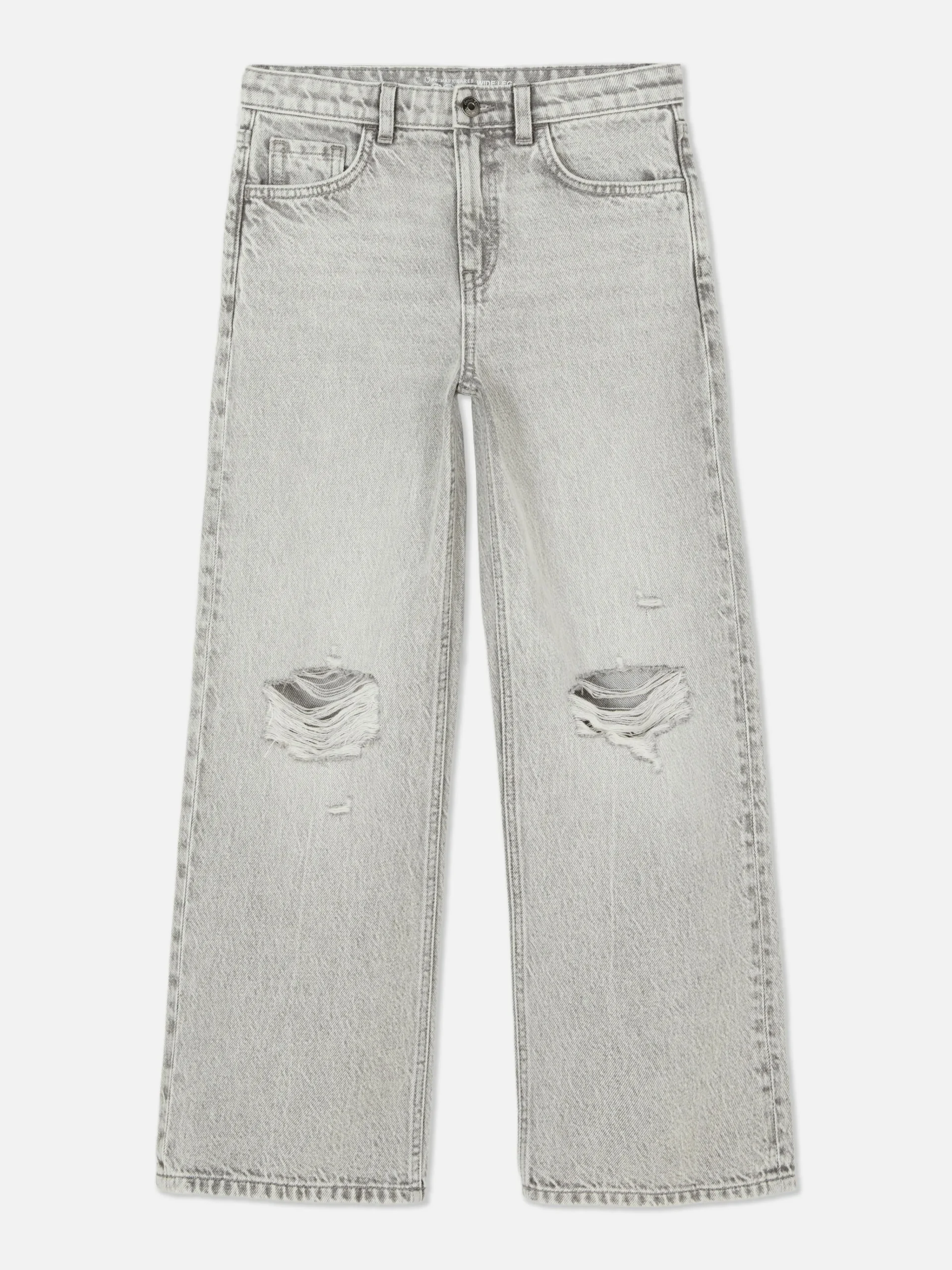 Primark Calças De Ganga^Calças Ganga Corte Perna Largo Rachas