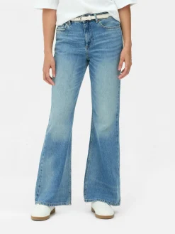 MULHER Primark Calças De Ganga^Calças Ganga Rígidas Corte Boca Sino Rasgões