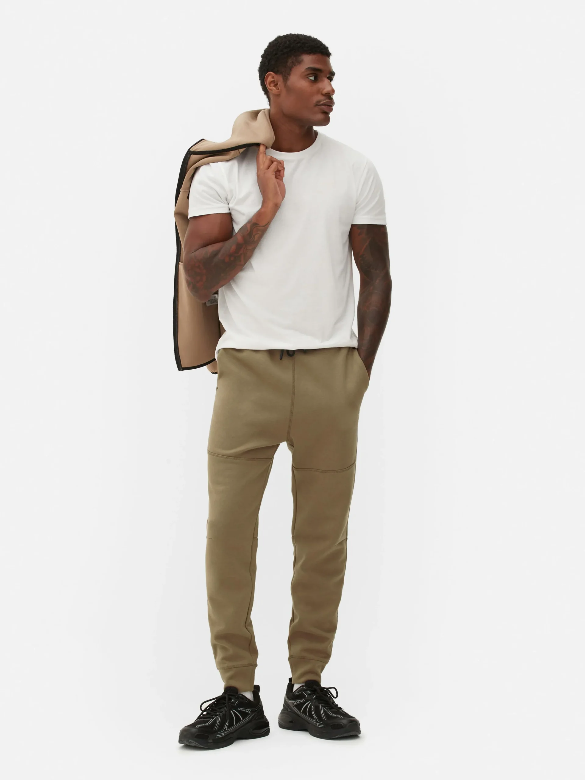 Primark Roupa De Desporto|Calças De Treino^Calças Treino Corte Justo Reforçado