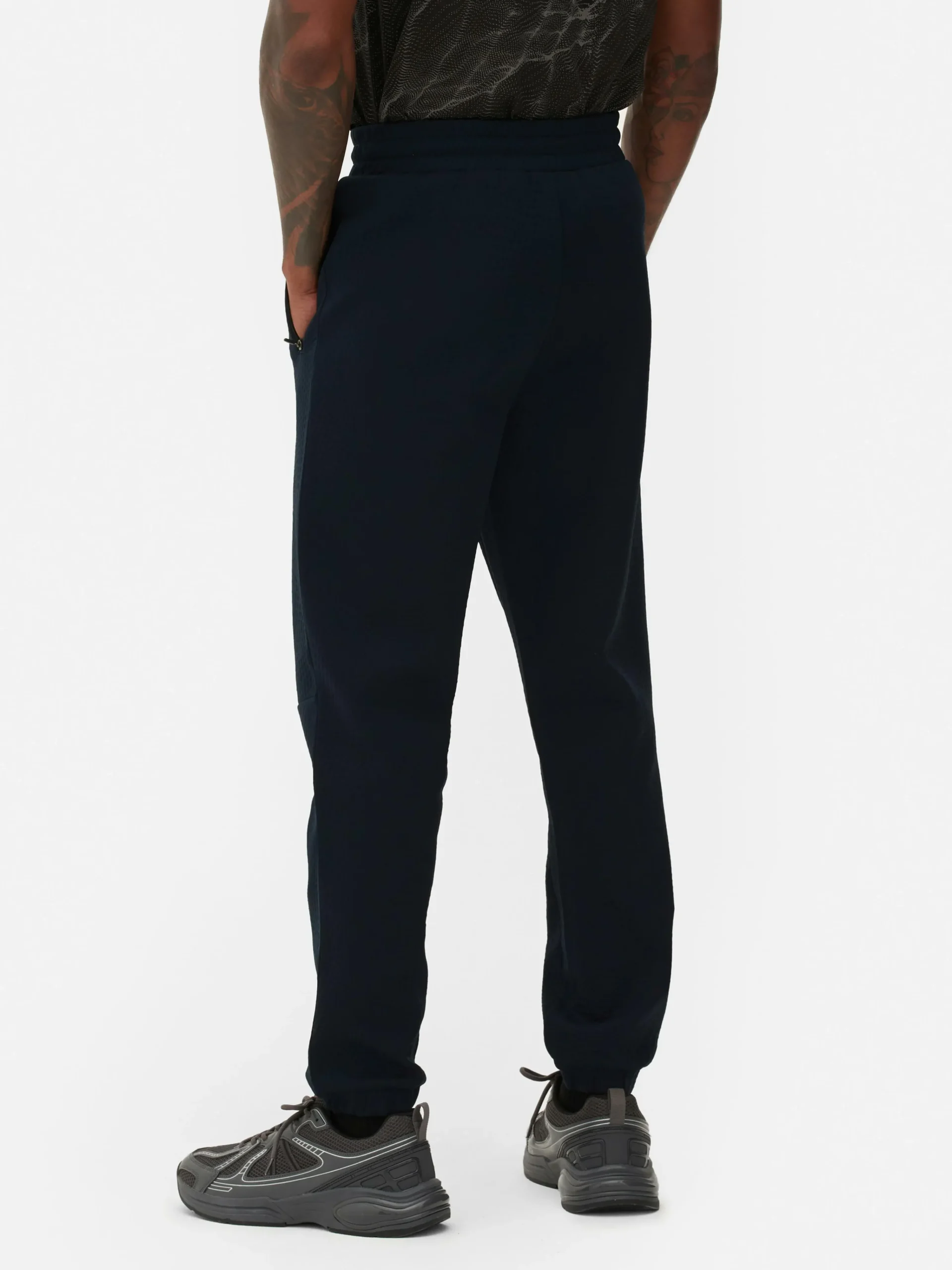 Primark Roupa De Desporto|Calças De Treino^Calças Treino Texturadas Cintura Elástica