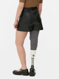 MULHER Primark Calções^Calções Imitação Pele