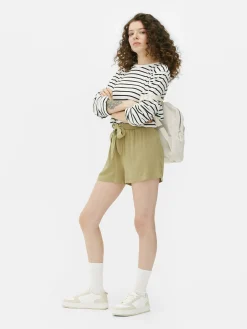 MULHER Primark Calções^Calções Paperbag Nó à Frente