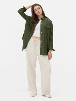 MULHER Primark Camisas E Blusas^Camisa Bolso Peito Botões