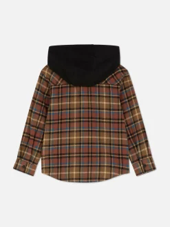 Primark Camisas^Camisa Capuz Xadrez