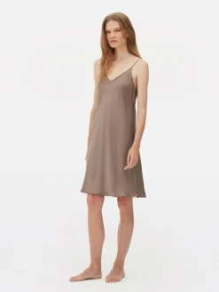 MULHER Primark Cuecas E Camisolas Interiores^Camisa Noite Comprida Cetim Decote V