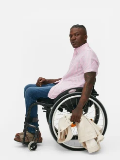 Primark Camisas^Camisa Oxford Manga Curta Riscas