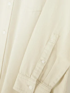 Primark Camisas^Camisa Sarja Algodão Manga Comprida