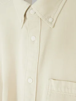 Primark Camisas^Camisa Sarja Algodão Manga Comprida