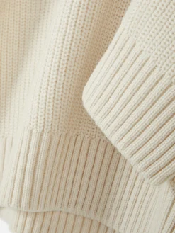 Primark Camisolas E Casacos De Malha^Camisola 1/2 Fecho Correr Malha Canelada