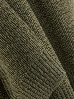 Primark Camisolas E Casacos De Malha^Camisola 1/2 Fecho Correr Malha Canelada