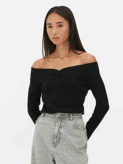 MULHER Primark Camisolas E Casacos De Malha^Camisola Bardot Canelada