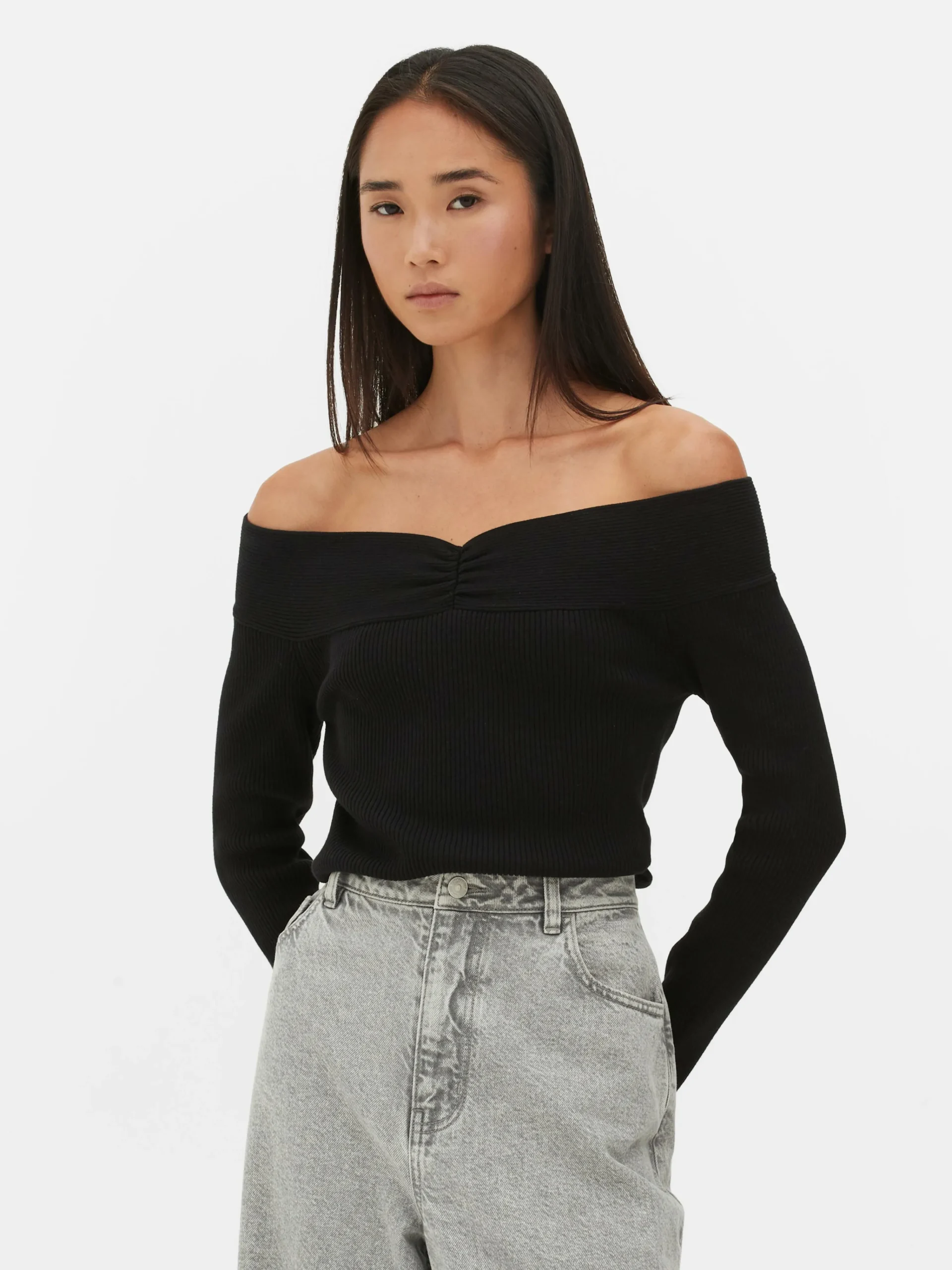 MULHER Primark Camisolas E Casacos De Malha^Camisola Bardot Canelada