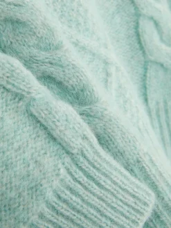 Primark Camisolas E Casacos De Malha^Camisola Capuz Malha Entrançada