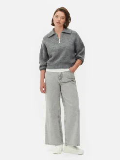 MULHER Primark Camisolas E Casacos De Malha^Camisola Colarinho Fecho Correr 1/4