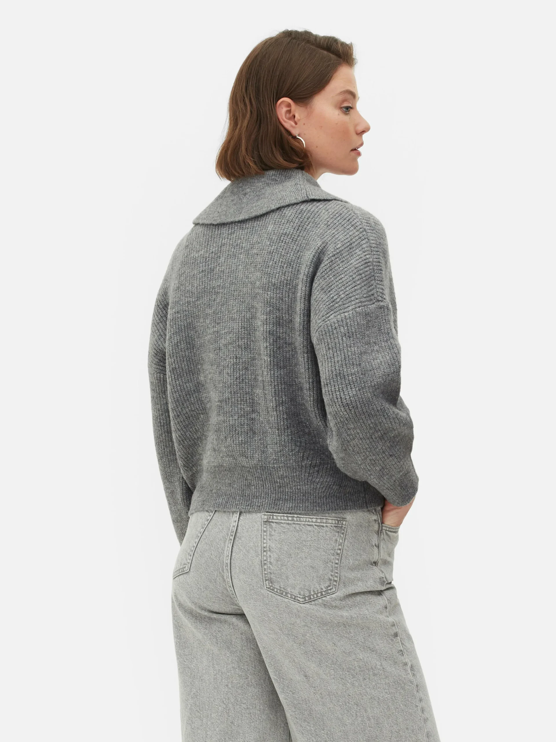 MULHER Primark Camisolas E Casacos De Malha^Camisola Colarinho Fecho Correr 1/4