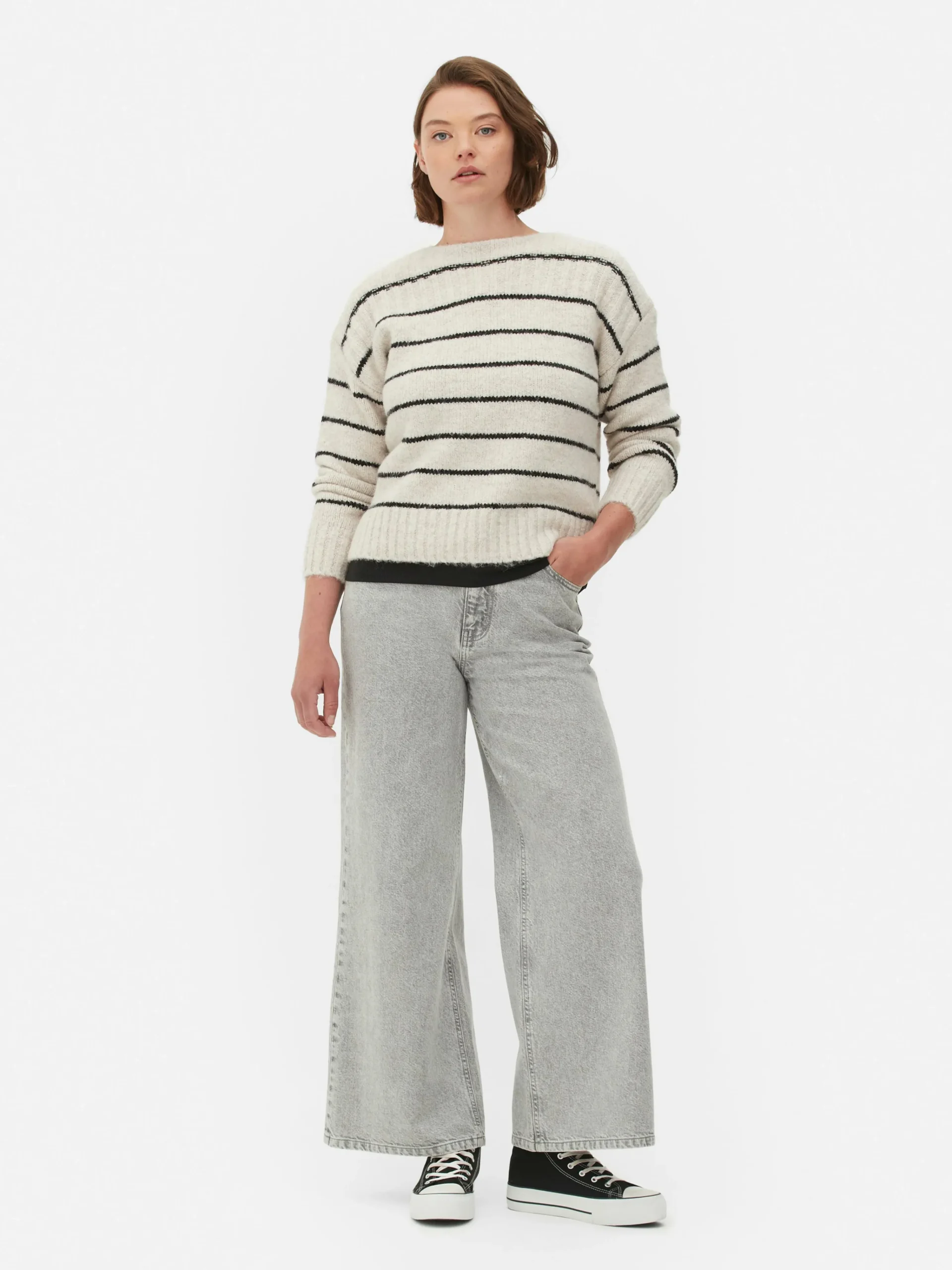 MULHER Primark Camisolas E Casacos De Malha^Camisola Corte Folgado Riscas