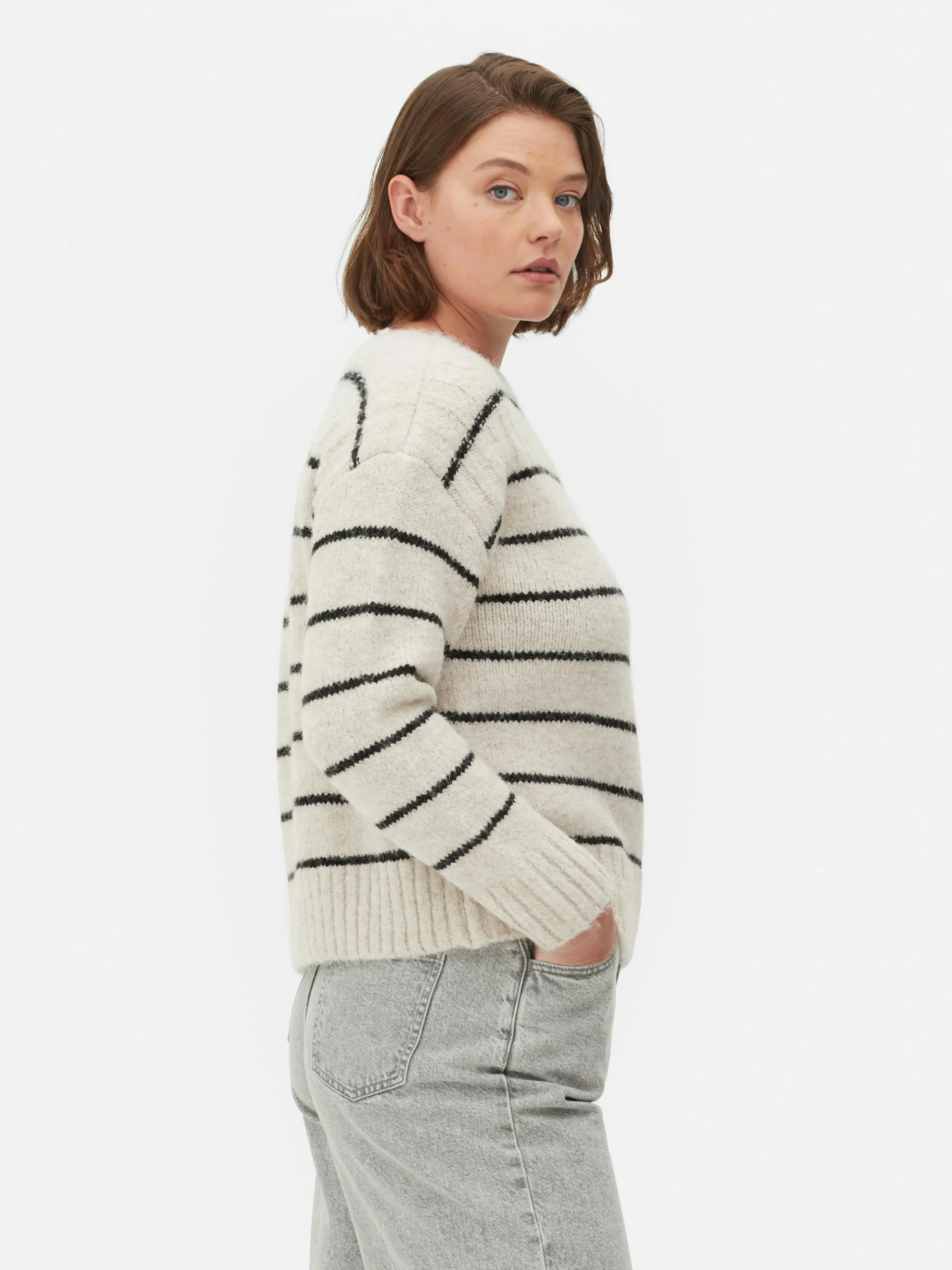 MULHER Primark Camisolas E Casacos De Malha^Camisola Corte Folgado Riscas