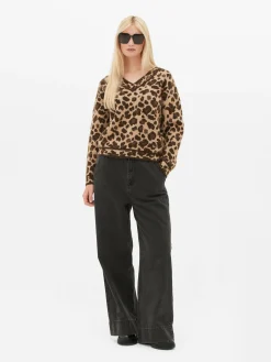 MULHER Primark Camisolas E Casacos De Malha^Camisola Decote V Leopardo