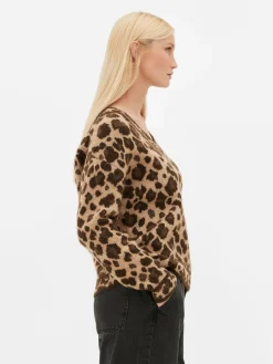 MULHER Primark Camisolas E Casacos De Malha^Camisola Decote V Leopardo