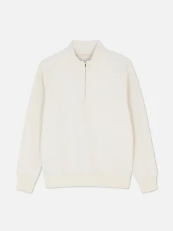 Primark Camisolas Com E Sem Capuz^Camisola Fecho Correr 1/4 Textura Geométrica